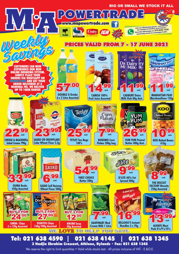 MA Weekly Savings June 2021